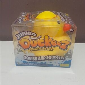 JUMBO SQUISHY DUCKEEZ YELLOW RUBBER DUCK